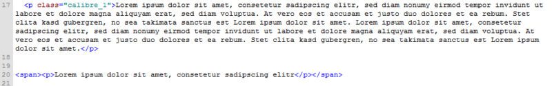 epub-Code mit Stelle, die Fehler verursacht