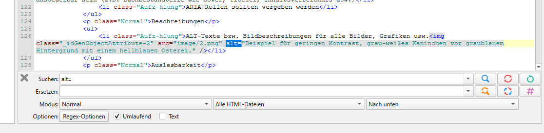 Einfügen eines Alt-Textes in Sigil
