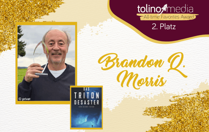 Blogbeitragsbild zum Interview mit Brandon Q. Morris mit Foto des Autors