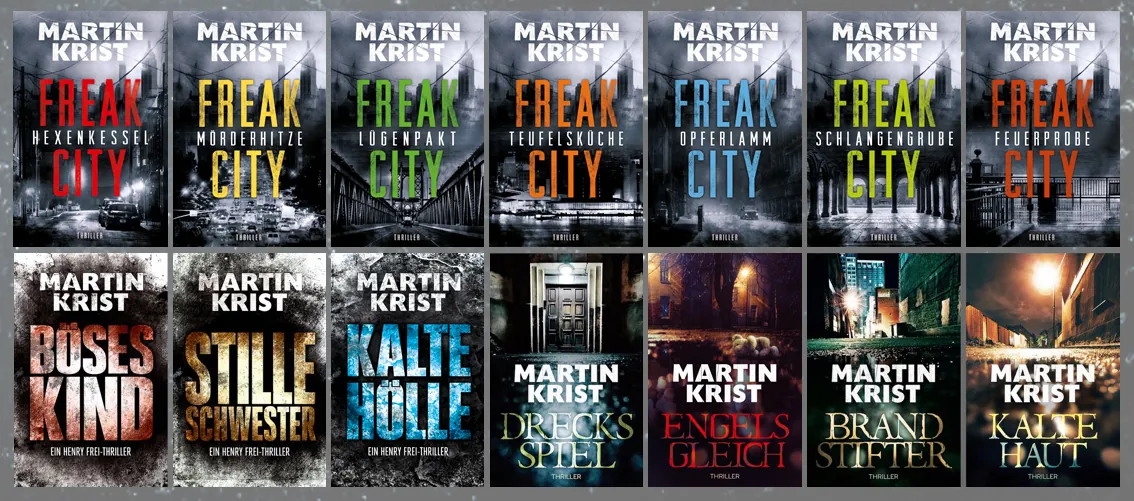 Collage mit Buchcover von Martin Krist