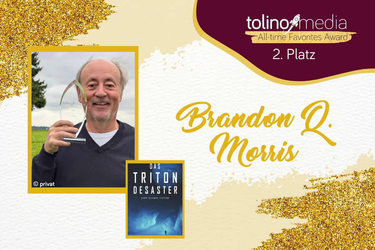 Blogbeitragsbild zum Interview mit Brandon Q. Morris mit Foto des Autors