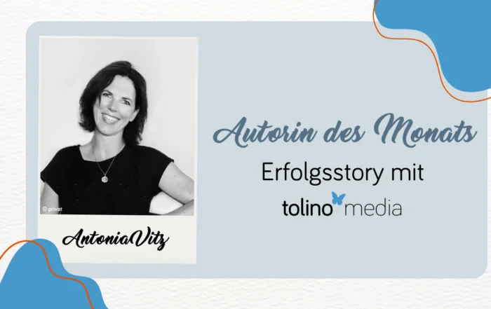 Beitragsbild mit Foto von Antonia Vitz als Autorin des Monats im Mai