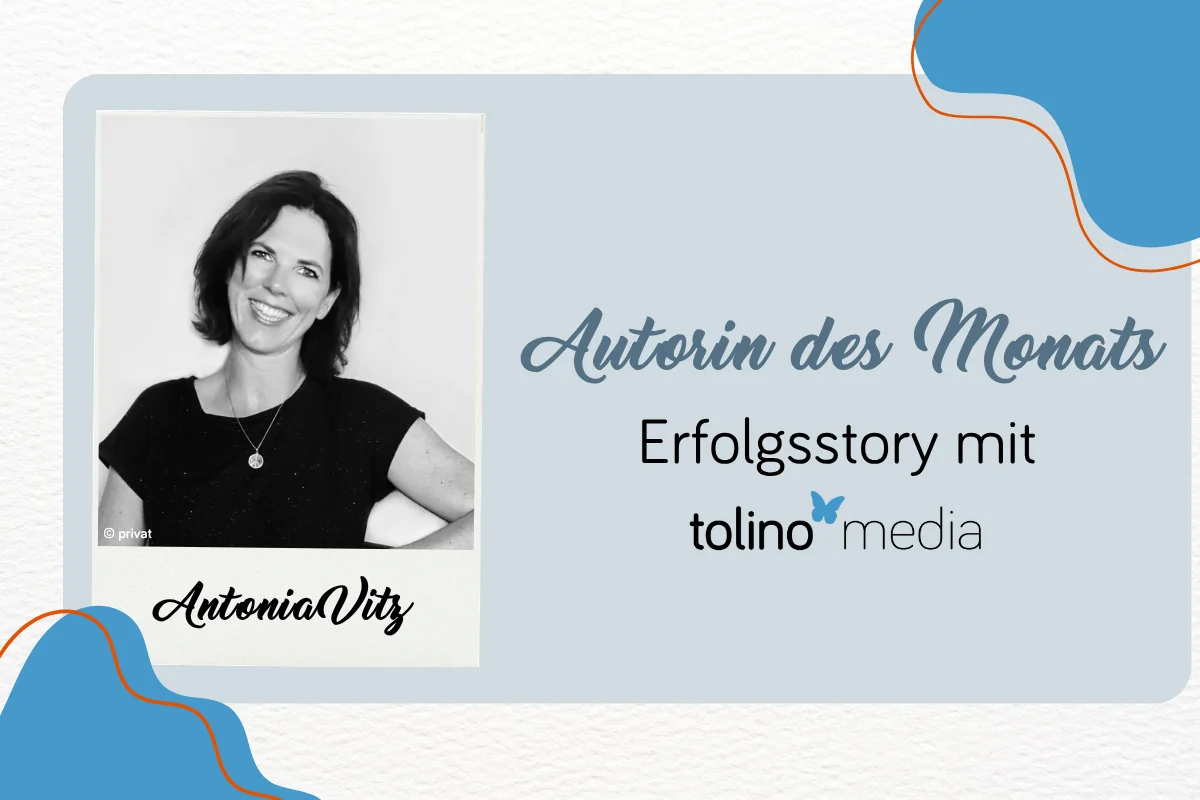 Beitragsbild mit Foto von Antonia Vitz als Autorin des Monats im Mai