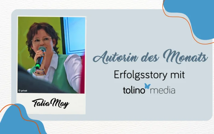 Beitragsbild mit Foto von Talia May als Autorin des Monats im Juni
