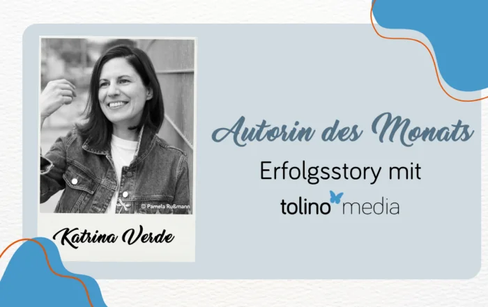 Beitragsbild mit Foto von Katrina Verde als Autorin des Monats im Juli
