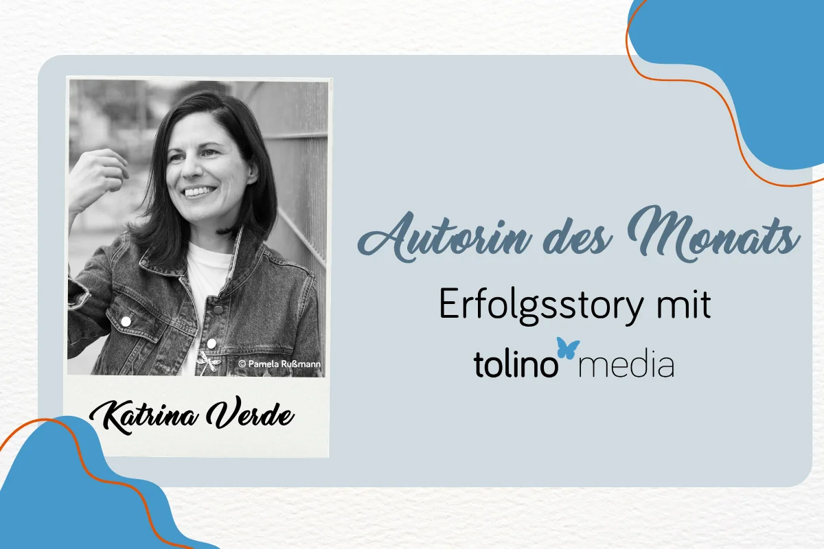 Beitragsbild mit Foto von Katrina Verde als Autorin des Monats im Juli