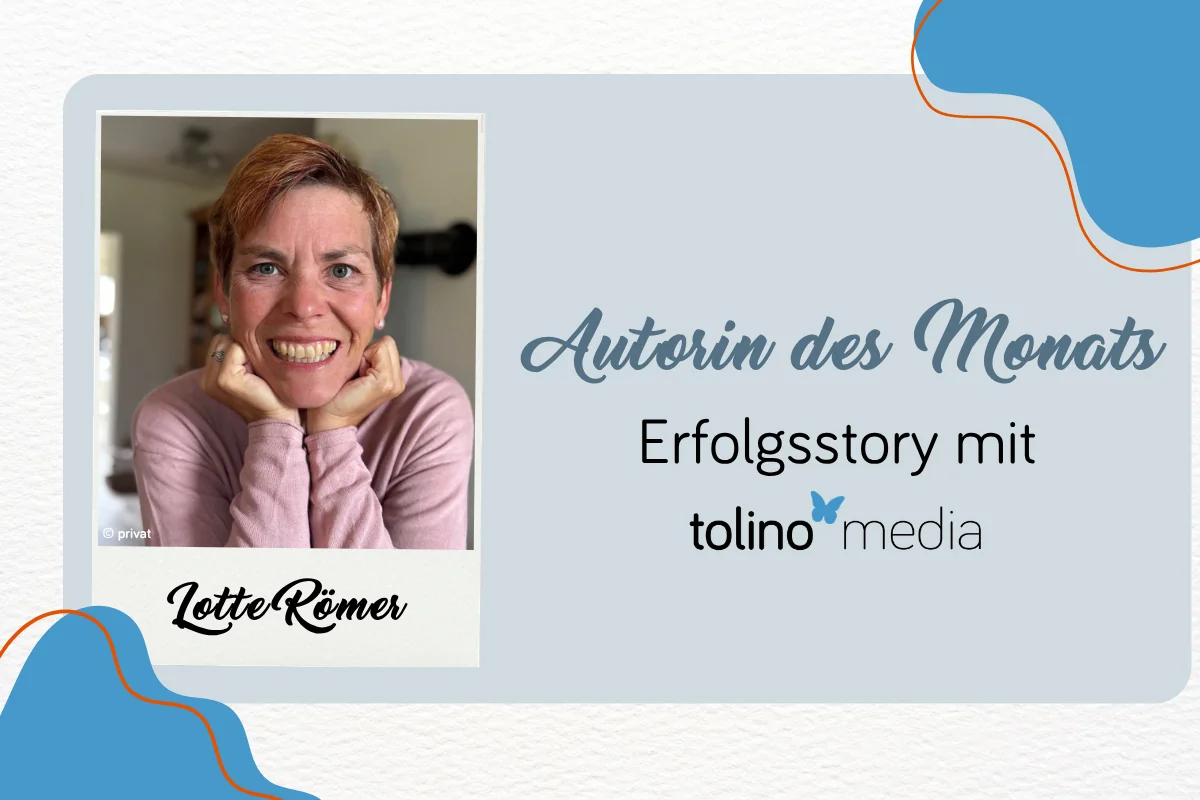 Blogbeitragsbild_Lotte Römer_Autorin des Monats April 2026 Beitragsbild mit Foto von Lotte Römer als Autorin des Monats im April